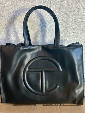 TELFAR BLACK SHOPPING BAG SH-MEDIUM - NWOT